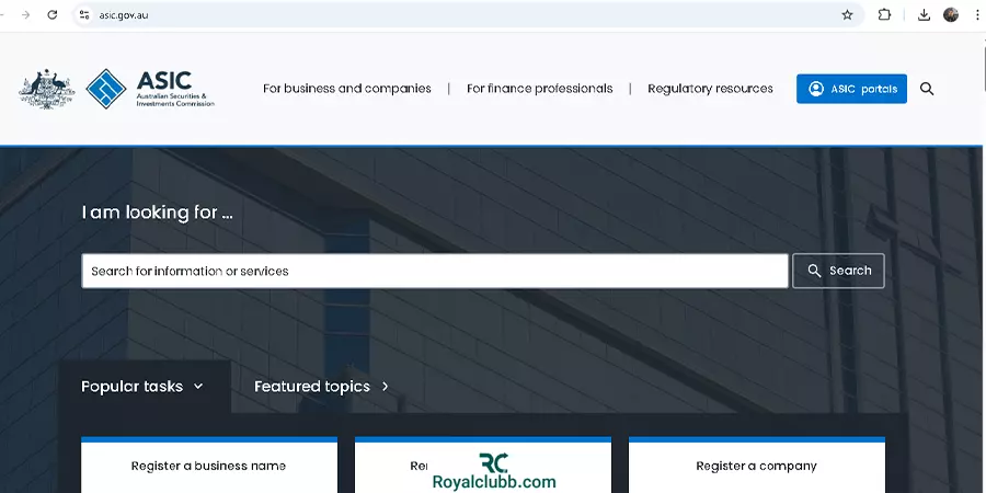 رگوله ASIC بروکر اپوفایننس