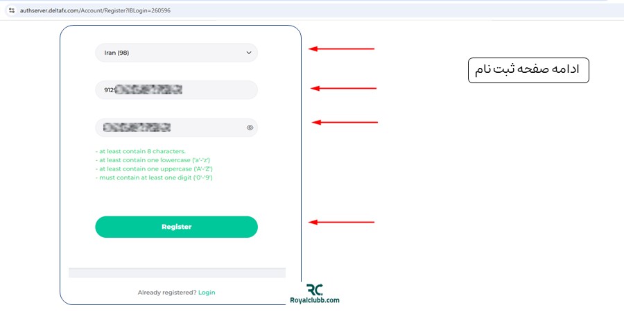 ثبت نام بروکر دلتا اف ایکس