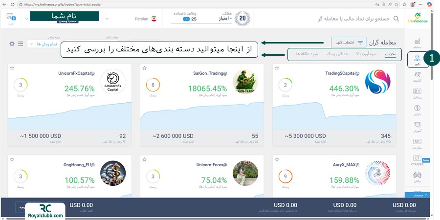 چگونه کپی تریدینگ لایت فایننس را فعال کنیم؟