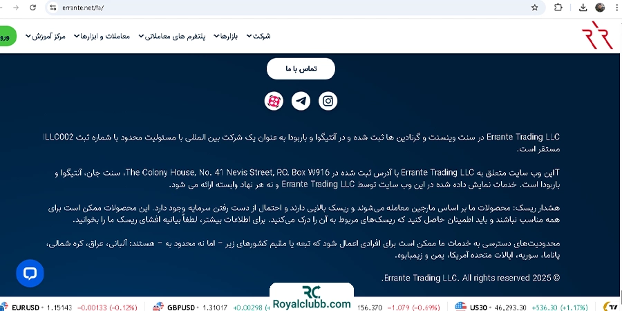 لوکیشن بروکر ارانته