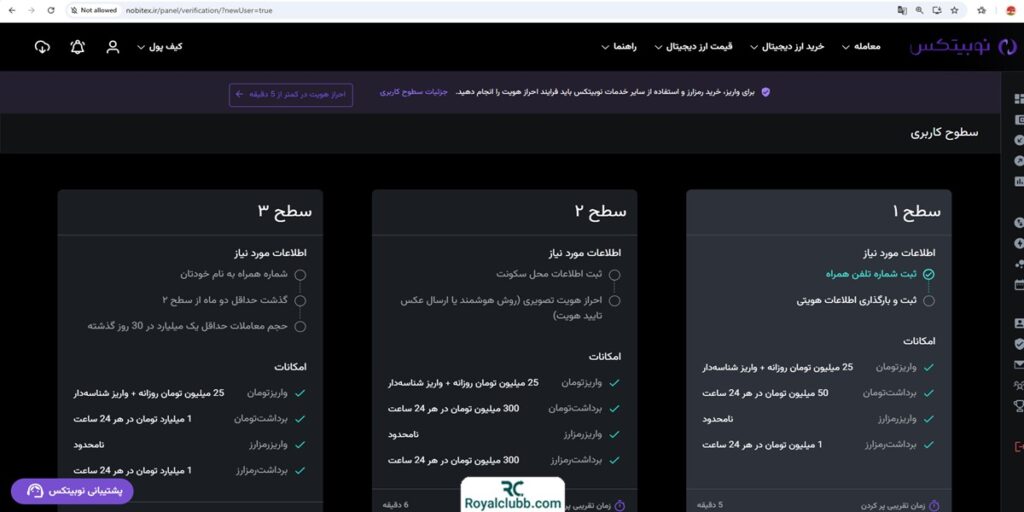 ورود صرافی نوبیتکس