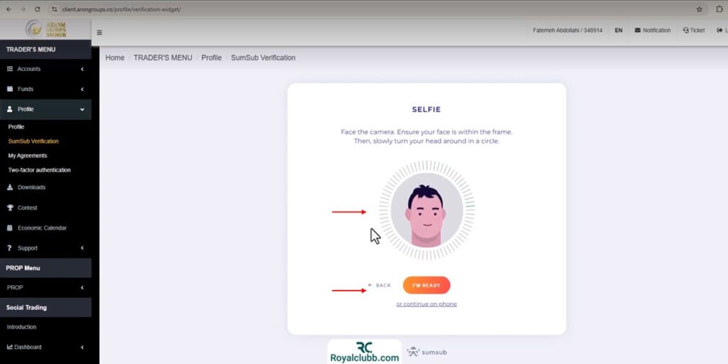 آموزش احراز هویت در بروکر آرون گروپس