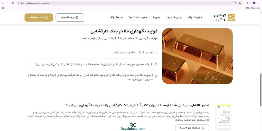 بانک کارگشایی تکنوگلد