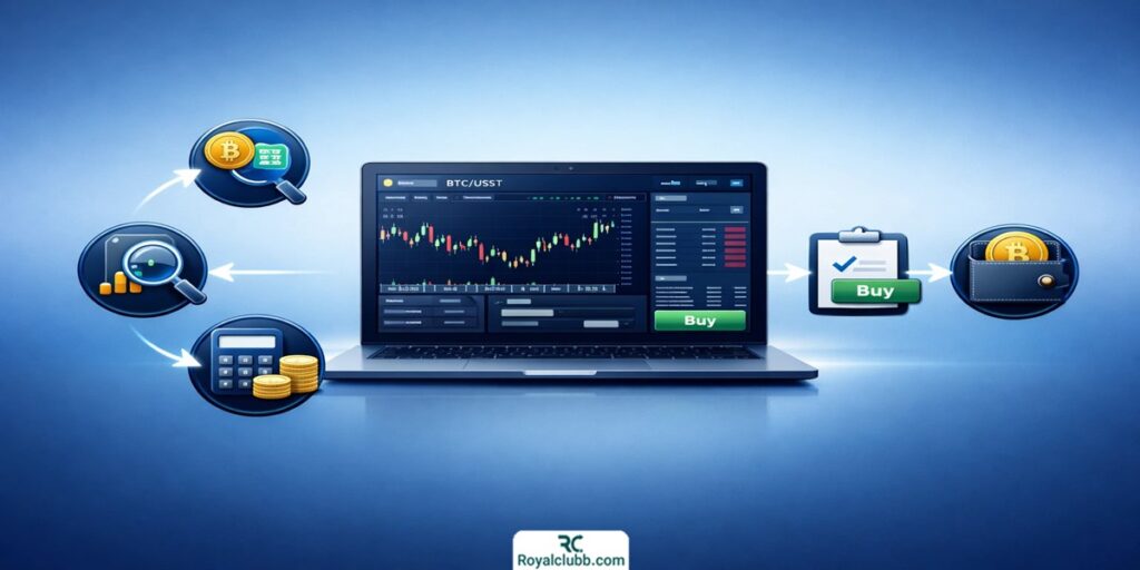 مراحل خرید بیت کوین