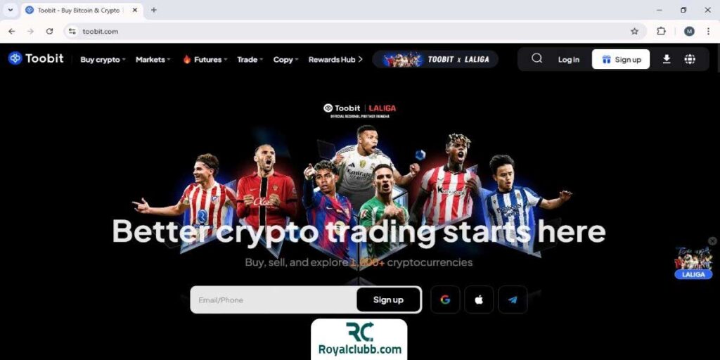 محیط صرافی ارز دیجیتال خارجی بدون تحریم توبیت