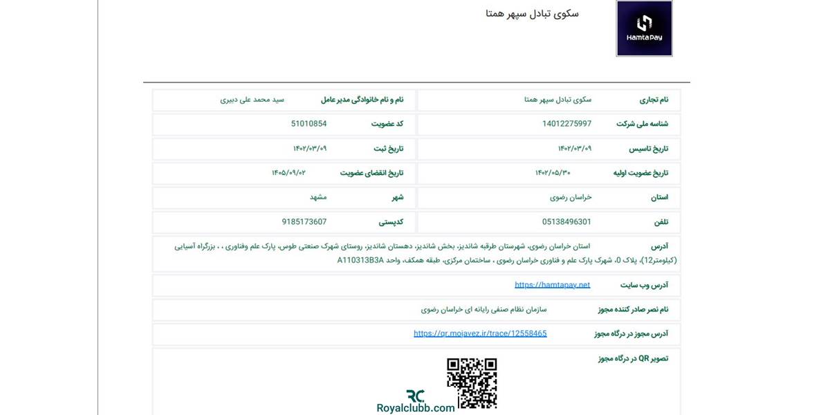 سازمان نظام صنفی رایانه ای همتاپی