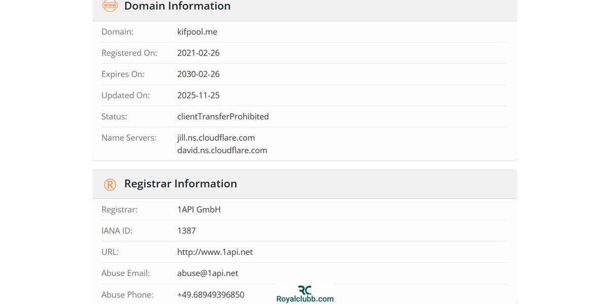 whois سایت کیف پول من