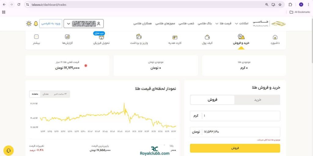 فروش طلا طلاسی