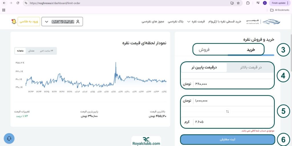 سفارش گذاری در نقره سی