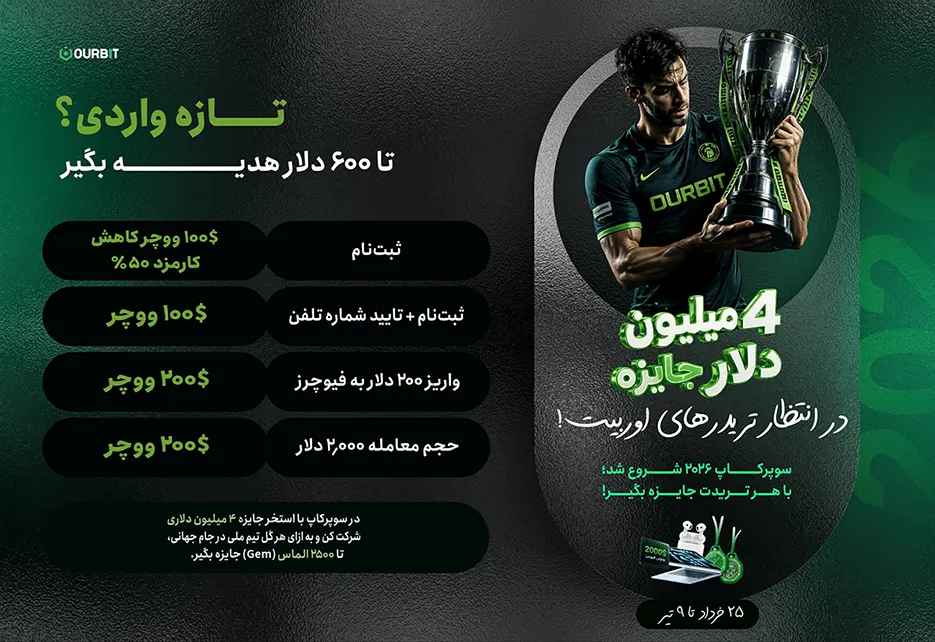 ۶۰۰ دلار بونوس ورودی صرافی اوربیت