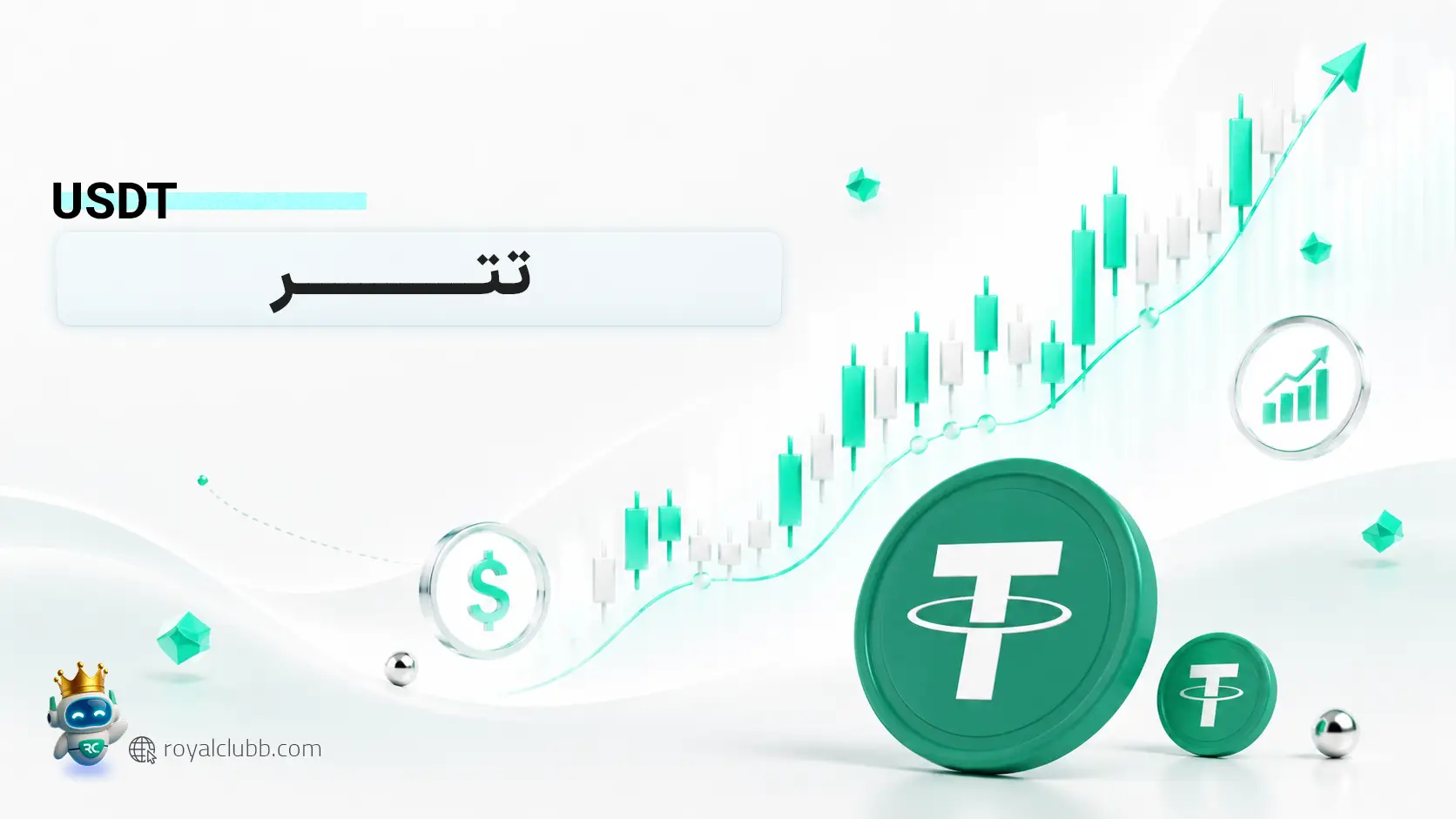 نمودار قیمت لحظه ای تتر (USDT)