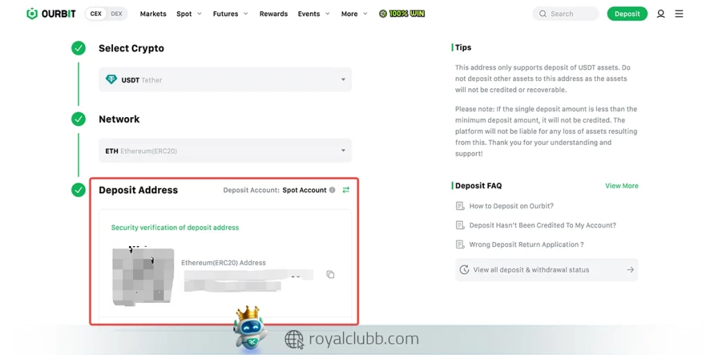 نحوه واریز و برداشت در صرافی اوربیت از 0 تا 100 | رویال کلاب