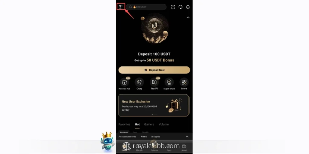 ورود به صرافی یوبیت