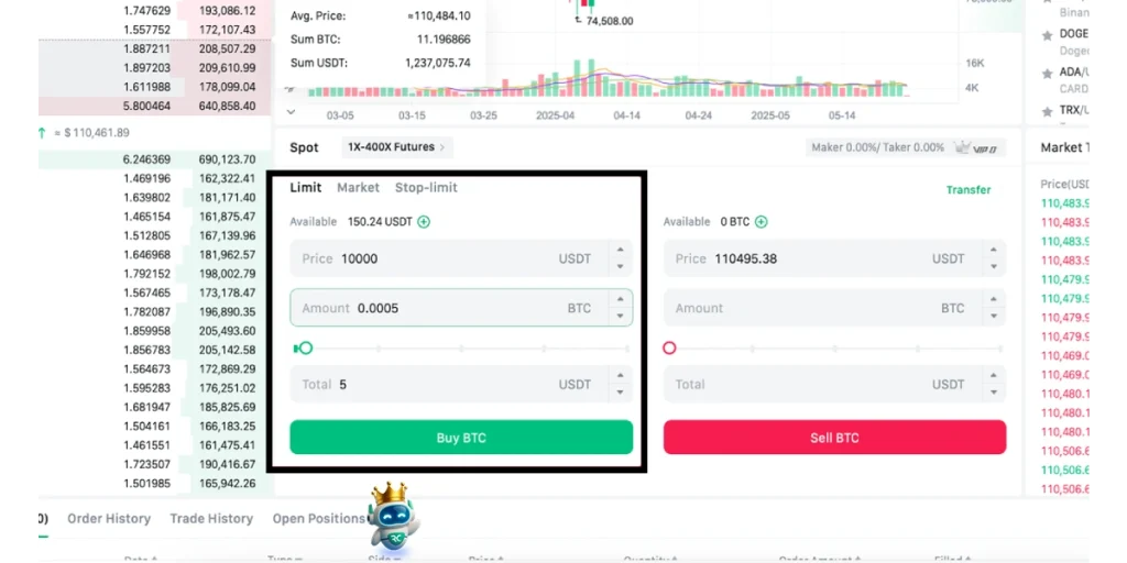 ثبت سفارش خرید در اوربیت