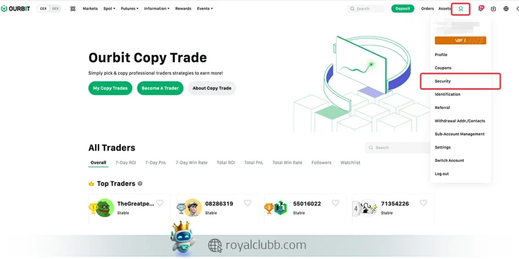 فعال‌سازی احراز هویت دو مرحله‌ای (2FA) مرحله اول