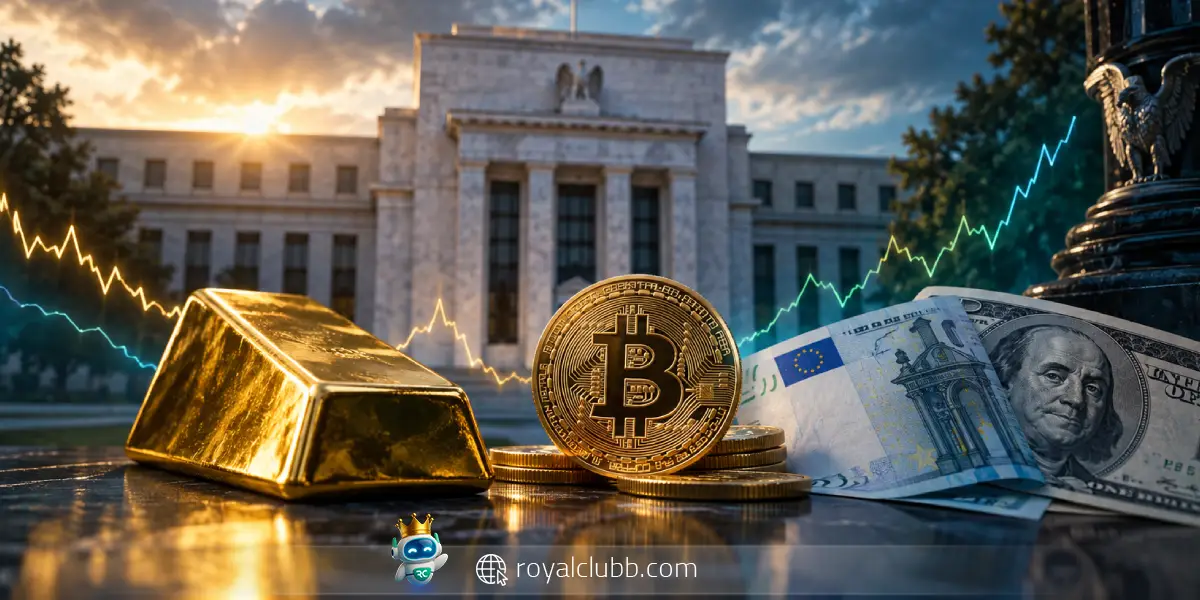 ۳ سناریوی فدرال رزرو که می‌تواند مسیر طلا، بیت کوین و یورو را تغییر دهد
