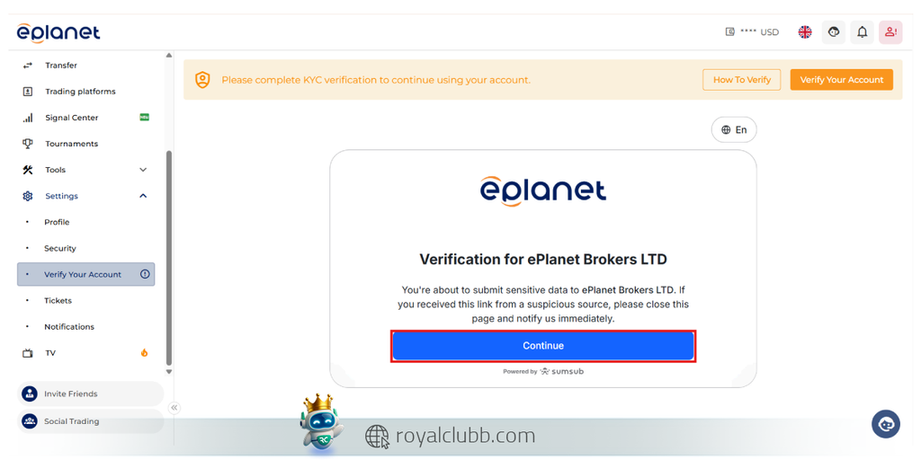 نحوه واریز و برداشت ریالی در بروکر ای پلنت (eplanet) | رویال کلاب