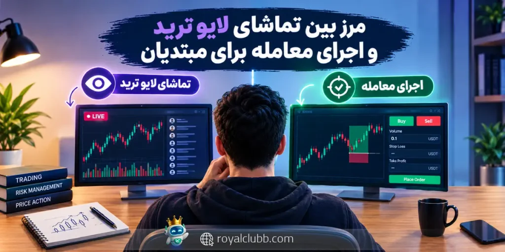 مرز بین تماشای لایو ترید و اجرای معامله برای مبتدیان